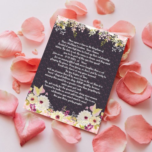 Grappige bruiloft uitnodigingen formulering