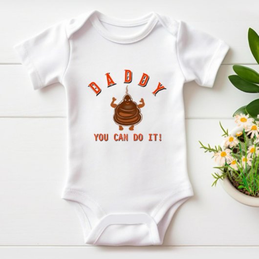 Grappige bruine poep romper