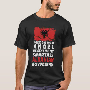 Grappige brutale Albanese vriend Albanië vlag T-shirt