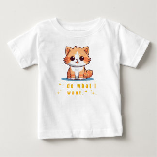Grappige brutale kat "Ik doe wat ik wil" Cute baby