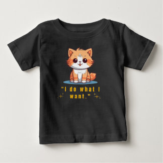Grappige brutale kat "Ik doe wat ik wil" Cute baby