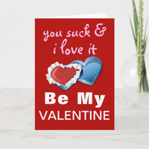 Grappige brutale valentine feestdagen kaart
