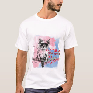 Grappige brutale wasbeenzonnebril watercolor kunst t-shirt