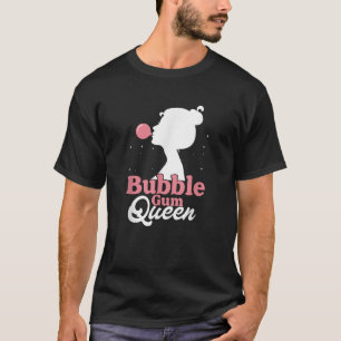 Grappige Bubble Gum Queen kauwgom Meisje T-shirt