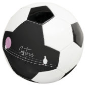 Grappige Bubblegum Vogels op een Draad Zwart Voetbal (Drie kwart)