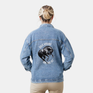 Grappige Buck Around and Find Out Denim Jacket