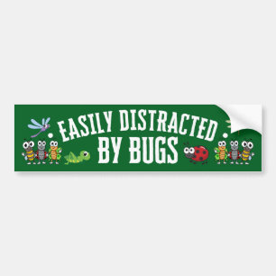 Grappige Bug Insecten Eenvoudig Afleidbaar Door Bu Bumpersticker