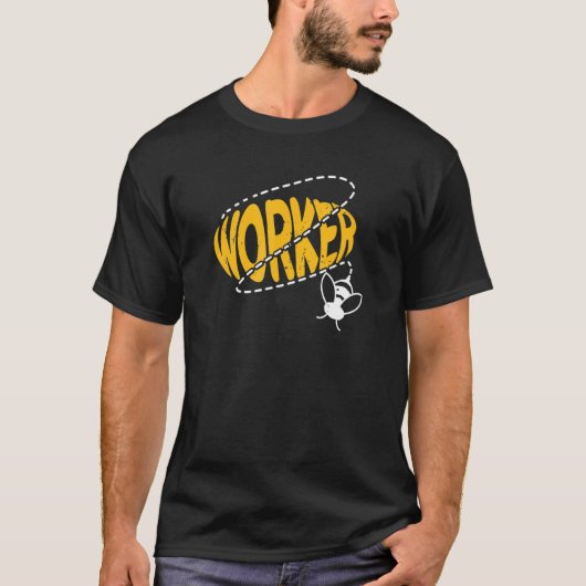 Grappige Bug Lover Worker Bee Comical T-shirt (Voorkant)
