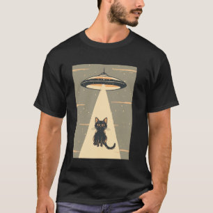Grappige Buitenaardse UFO-Vliegende Schotel Ontvoe T-shirt