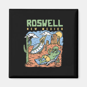 Grappige Buitenaardse Vakantie In Roswell New Mexi Magneet