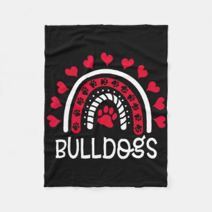 Grappige Bulldogs School Team Spirit Speldag Ck Na Fleece Deken