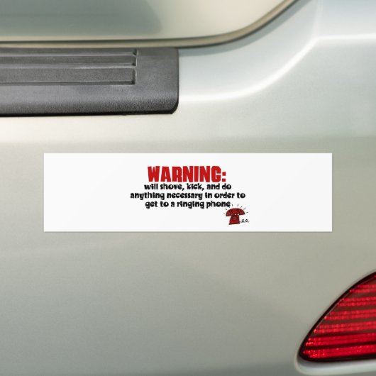 grappige bumpersticker (Op auto)