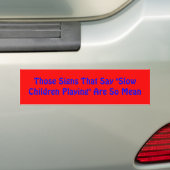 grappige bumpersticker (Op auto)