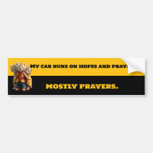 Grappige Bumpersticker - Monnik Kat Auto