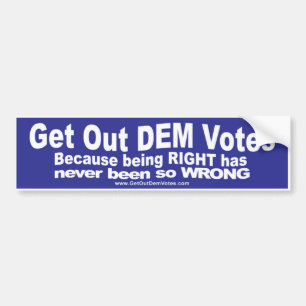 Grappige bumperstickers voor Democraten