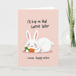 Grappige Bunny Pasen Dag Kaart