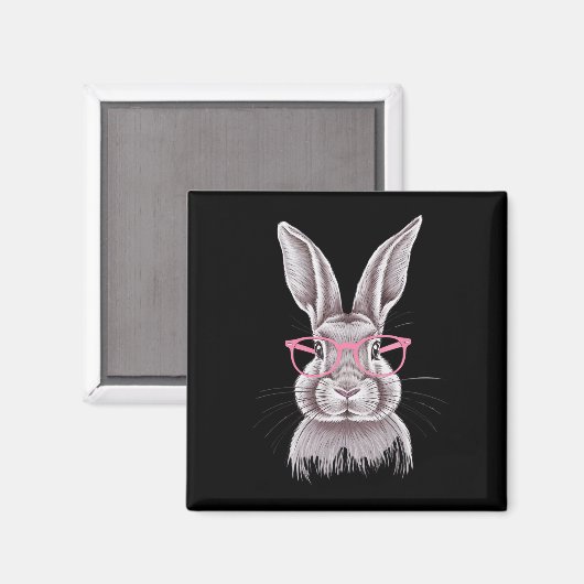 Grappige Bunny Schattigee Familie Cadeaus Pasen Magneet (Voorkant / Achterkant)