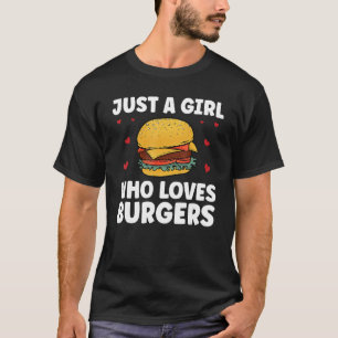 Grappige Burger Art voor Meisje Vrouwen Hamburger  T-shirt