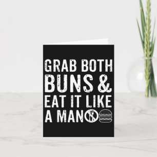 Grappige Burger BBQ Mannen Cadeau Burger Lover Ech Kaart