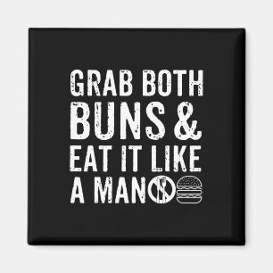 Grappige Burger BBQ Mannen Cadeau Burger Lover Ech Magneet