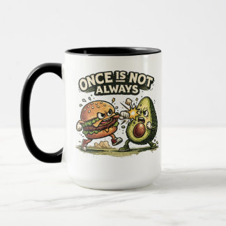 Grappige Burger vs Avocado Mok