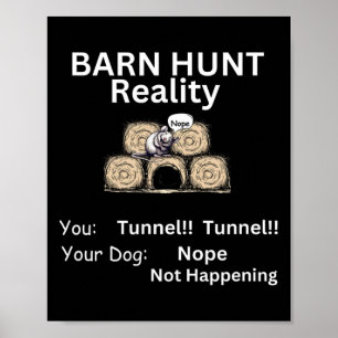 Grappige Burn Hunt - Tunnel Reality niet gebeurt m Poster