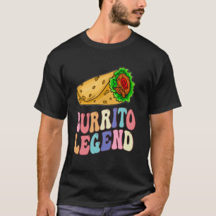 Grappige Burrito Legend Mexicaanse Food Lover Cool T-shirt