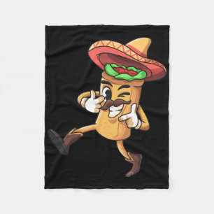 Grappige Burrito Mexicaanse Cinco De Mayo Feest Ko Fleece Deken