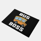 Grappige bus baas school buschauffeur deurmat (Schuin)