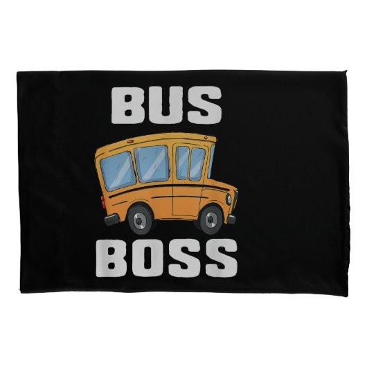 Grappige bus baas school buschauffeur kussensloop (Voorkant)