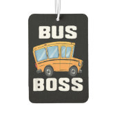 Grappige bus baas school buschauffeur luchtverfrisser (Achterkant)