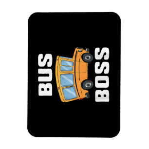 Grappige bus baas school buschauffeur magneet