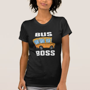 Grappige bus baas school buschauffeur t-shirt