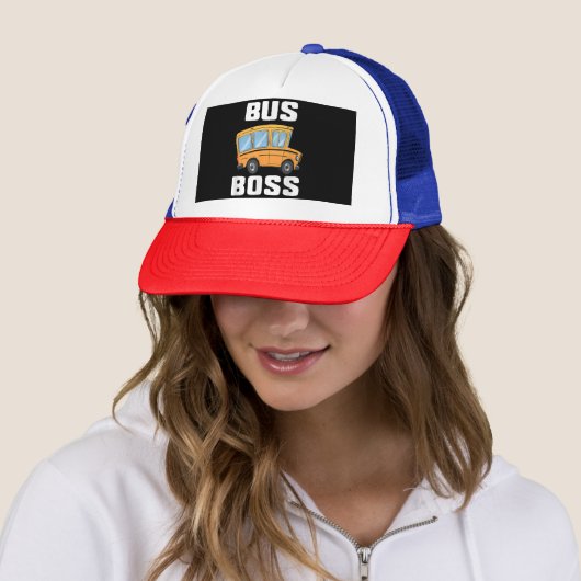 Grappige bus baas school buschauffeur trucker pet (In situ)
