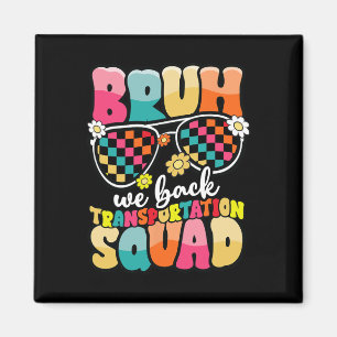 Grappige Buschauffeur Bruh We Zijn Weer Terug Op S Magneet