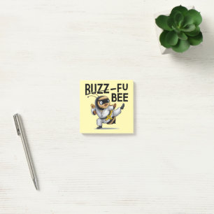 Grappige Buzz-Fu Bee Martial Arts Post-It Notes