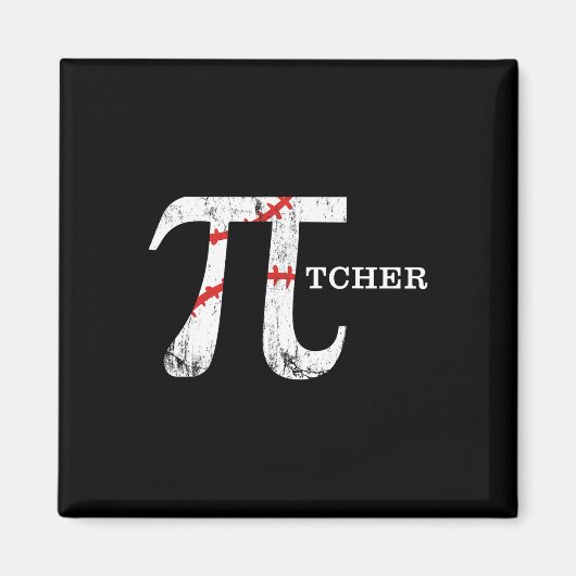 Grappige Bysell Pitcher Wiskunde Geek Pi Day Gifts Magneet (Voorkant)