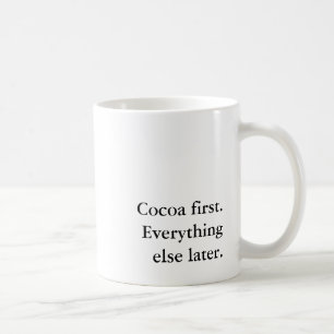 Grappige cacao liefhebber kerstvakantie introvert koffiemok