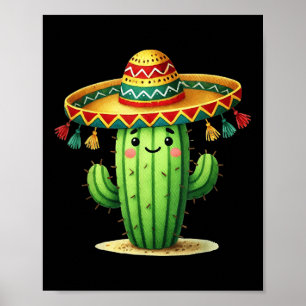 Grappige Cactus Cinco De Mayo Boys Peuter Kinder M Poster