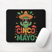 Grappige Cactus en Sombrero Cinco de Mayo Cactus S Muismat (Met muis)
