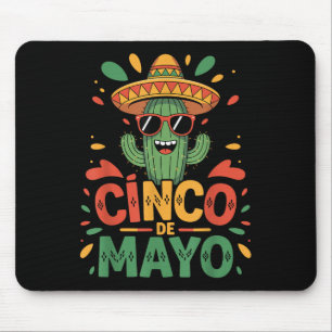 Grappige Cactus en Sombrero Cinco de Mayo Cactus S Muismat