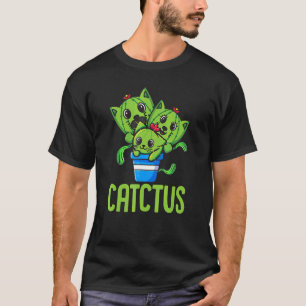 Grappige Cactus Kat Kitten T-shirt