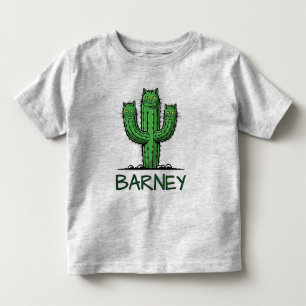 Grappige Cactus met Kattengezicht Kinder Shirts