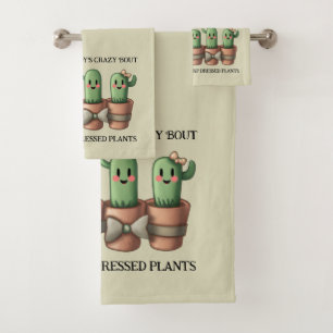 Grappige cactussen Iedereen is gek over scherp ... Bad Handdoek