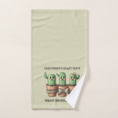 Grappige cactussen Iedereen is gek over scherp ... Bad Handdoek (Handdoek)