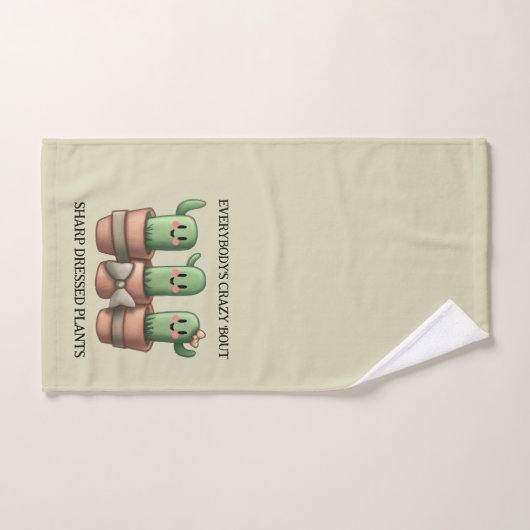 Grappige cactussen Iedereen is gek over scherp ... Bad Handdoek (Handdoek)