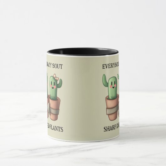 Grappige cactussen Iedereen is gek over scherp ... Mok (Midden)