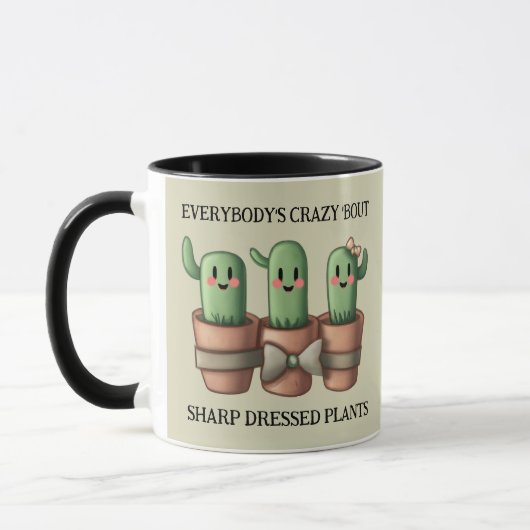 Grappige cactussen Iedereen is gek over scherp ... Mok (Links)