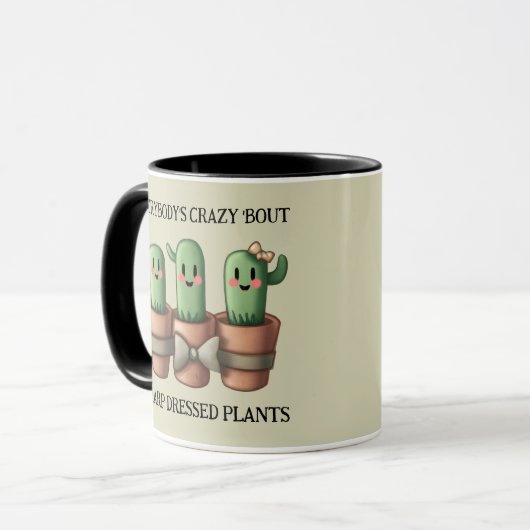 Grappige cactussen Iedereen is gek over scherp ... Mok (Voorkant links)