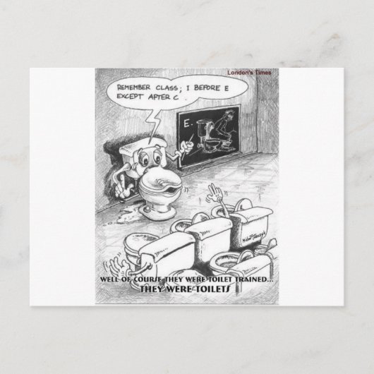 Grappige cadeaus en verzamelobjecten voor zindelij briefkaart (Voorkant)